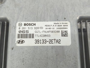 2016-2018 Hyundai Tucson PCM Engine Control Computer ECU ECM PCU OEM P/N:39133-2ETA2 Fits Fits 2016 2017 2018 OEM Used Auto Parts