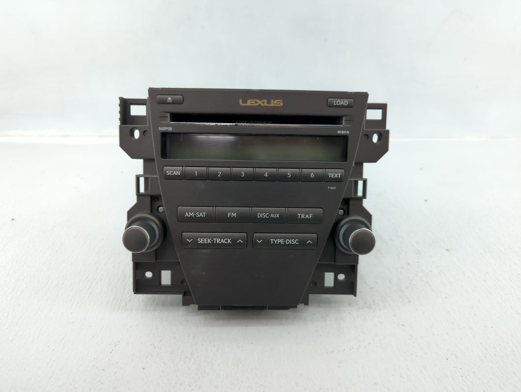 2007-2009 Lexus Es350 Radio AM FM Cd Player Receiver Replacement P/N:86120-33720 Fits 2007 2008 2009 OEM Used Auto Parts