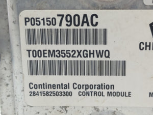 2014 Jeep Cherokee PCM Engine Control Computer ECU ECM PCU OEM P/N:P05150790AC Fits OEM Used Auto Parts