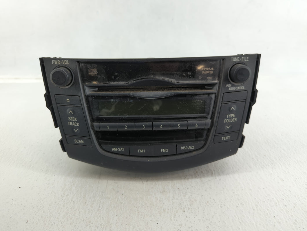 2010-2011 Toyota Rav4 Radio AM FM Cd Player Receiver Replacement P/N:86120-0R071 Fits 2010 2011 OEM Used Auto Parts