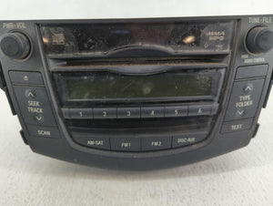 2010-2011 Toyota Rav4 Radio AM FM Cd Player Receiver Replacement P/N:86120-0R071 Fits 2010 2011 OEM Used Auto Parts