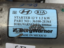 2017-2022 Kia Forte Car Starter Motor Solenoid OEM P/N:36100-2E561 Fits 2017 2018 2019 2020 2021 2022 OEM Used Auto Parts