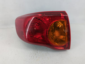 2010 Toyota Corolla Tail Light Assembly Driver Left OEM Fits OEM Used Auto Parts