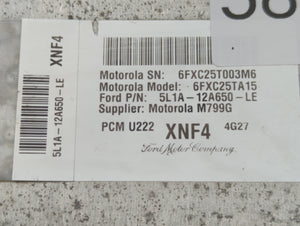 2005-2006 Ford Expedition PCM Engine Control Computer ECU ECM PCU OEM P/N:5L1A-12A650-LE Fits Fits 2005 2006 OEM Used Auto Parts