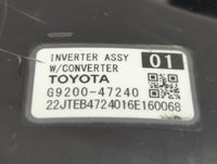 2016 Toyota Prius Hybrid DC Synergy Drive Power Inverter P/N:G9200-47240 Fits OEM Used Auto Parts - Oemusedautoparts1.com