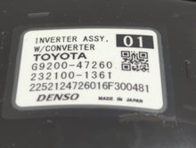 2016 Toyota Prius Hybrid DC Synergy Drive Power Inverter P/N:G9200-47260 Fits OEM Used Auto Parts