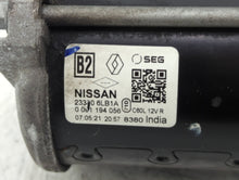 2020-2022 Nissan Sentra Car Starter Motor Solenoid OEM P/N:23300 6LB1A Fits 2020 2021 2022 OEM Used Auto Parts