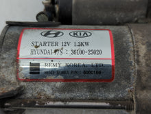 2008-2015 Hyundai Sonata Car Starter Motor Solenoid OEM P/N:36100-25020 Fits 2008 2009 2010 2011 2012 2013 2014 2015 2016 OEM Used Auto Parts