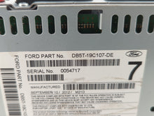 2013 Ford Explorer Radio AM FM Cd Player Receiver Replacement P/N:DB5T-19C107-DE Fits OEM Used Auto Parts