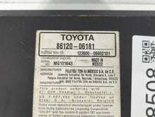 2007-2009 Toyota Camry Radio AM FM Cd Player Receiver Replacement P/N:86120-06181 Fits 2007 2008 2009 OEM Used Auto Parts