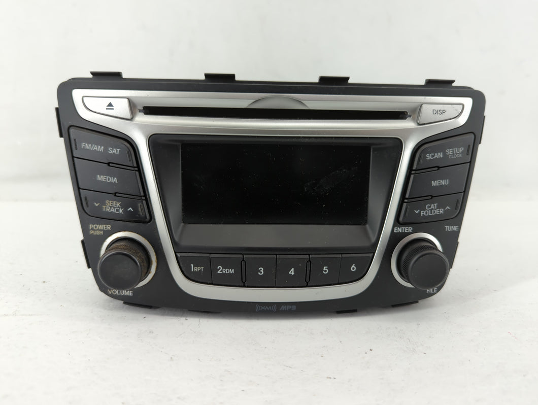 2014 Hyundai Accent Radio AM FM Cd Player Receiver Replacement P/N:96170-1R1104X Fits OEM Used Auto Parts