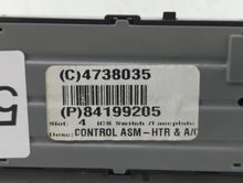 2017-2019 Gmc Sierra 1500 Climate Control Module Temperature AC/Heater Replacement P/N:84199205 Fits 2014 2015 2016 2017 2018 2019 OEM Used Auto Parts