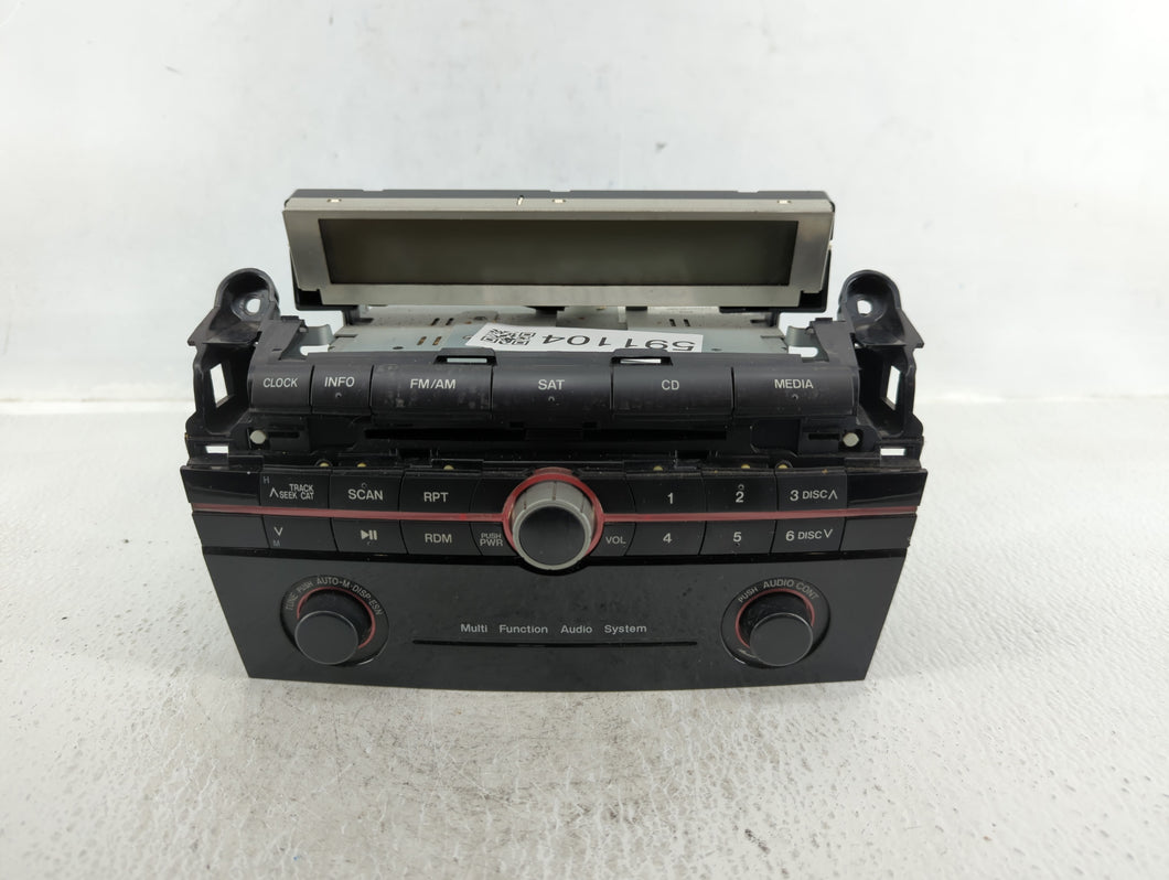 2009 Mazda 3 Radio AM FM Cd Player Receiver Replacement P/N:BAS4 66 ARX 14793778 Fits OEM Used Auto Parts