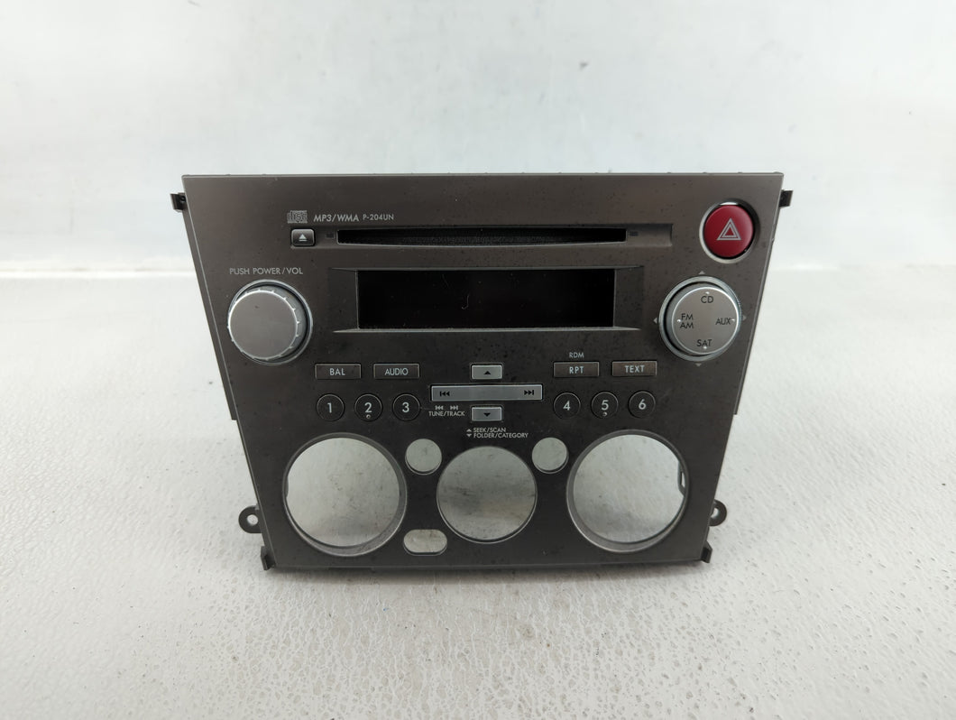 2007-2009 Subaru Legacy Radio AM FM Cd Player Receiver Replacement P/N:86201AG69A Fits 2007 2008 2009 OEM Used Auto Parts