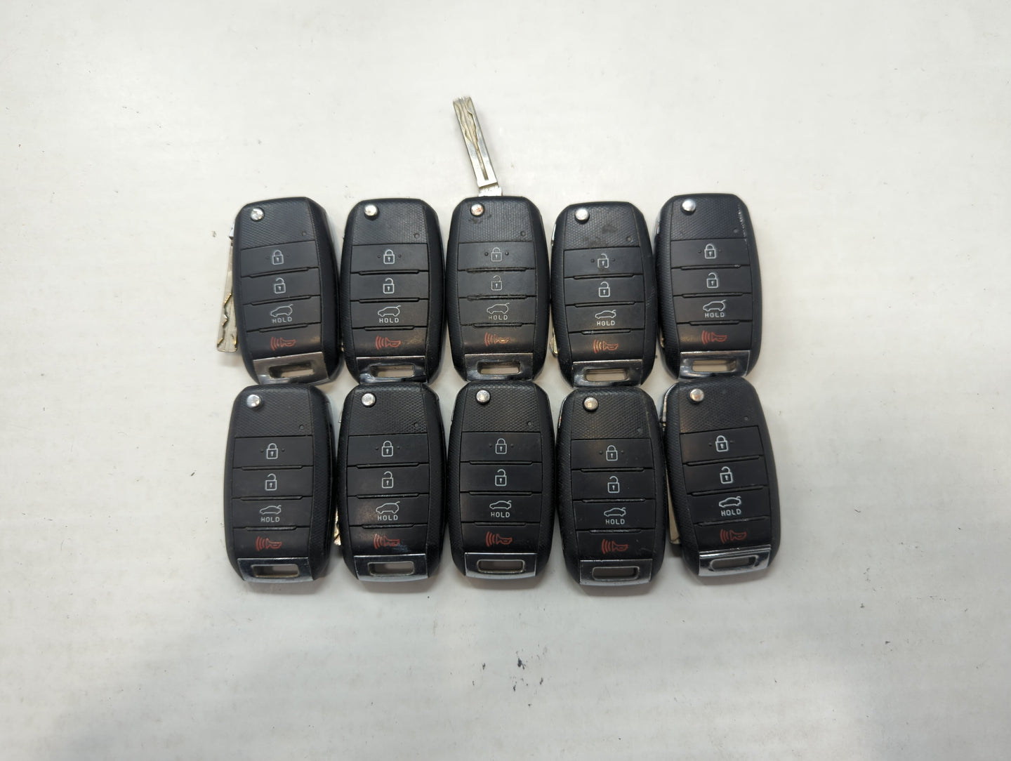 Lot of 10 Kia Keyless Entry Remote Fob MIXED FCC IDS MIXED PART NUMBERS - Oemusedautoparts1.com