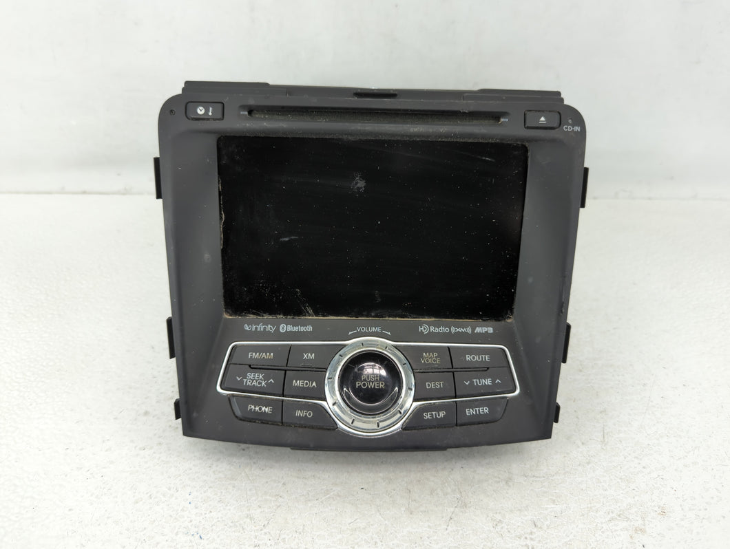 2011-2015 Hyundai Sonata Radio AM FM Cd Player Receiver Replacement P/N:96560-4R7064X Fits 2011 2012 2013 2014 2015 OEM Used Auto Parts