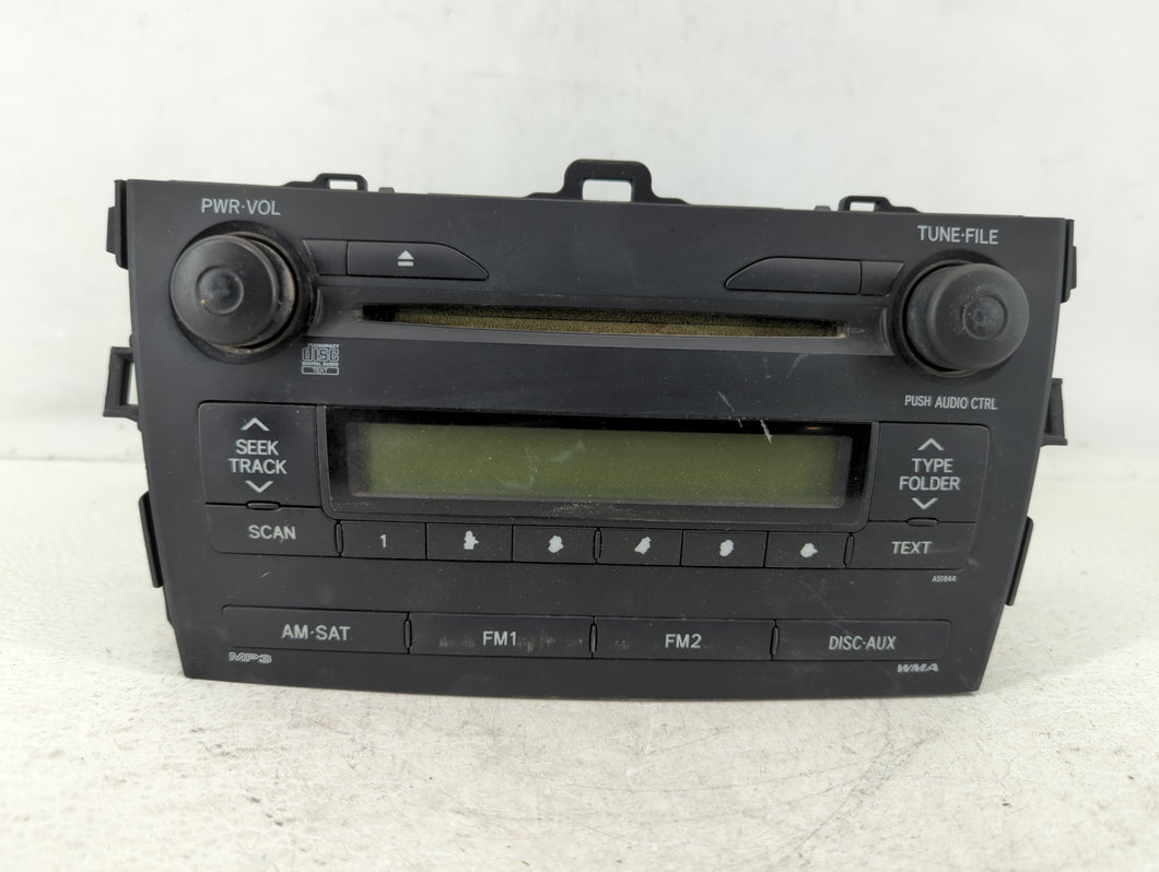 2009 Toyota Corolla Radio AM FM Cd Player Receiver Replacement P/N:86120-02750 Fits OEM Used Auto Parts