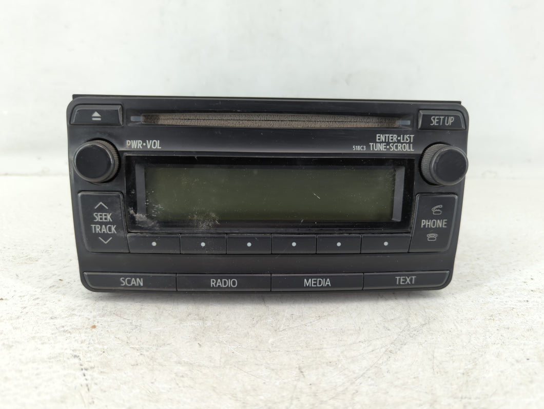 2013-2014 Toyota Rav4 Radio AM FM Cd Player Receiver Replacement P/N:86120-0R130 Fits 2013 2014 OEM Used Auto Parts