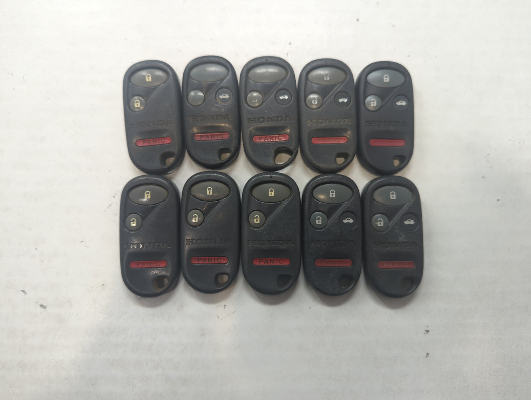 Lot of 10 Honda Keyless Entry Remote Fob MIXED FCC IDS MIXED PART NUMBERS