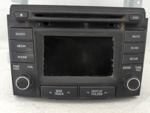 2014-2015 Hyundai Sonata Radio AM FM Cd Player Receiver Replacement P/N:96180-3Q8004X Fits 2014 2015 OEM Used Auto Parts