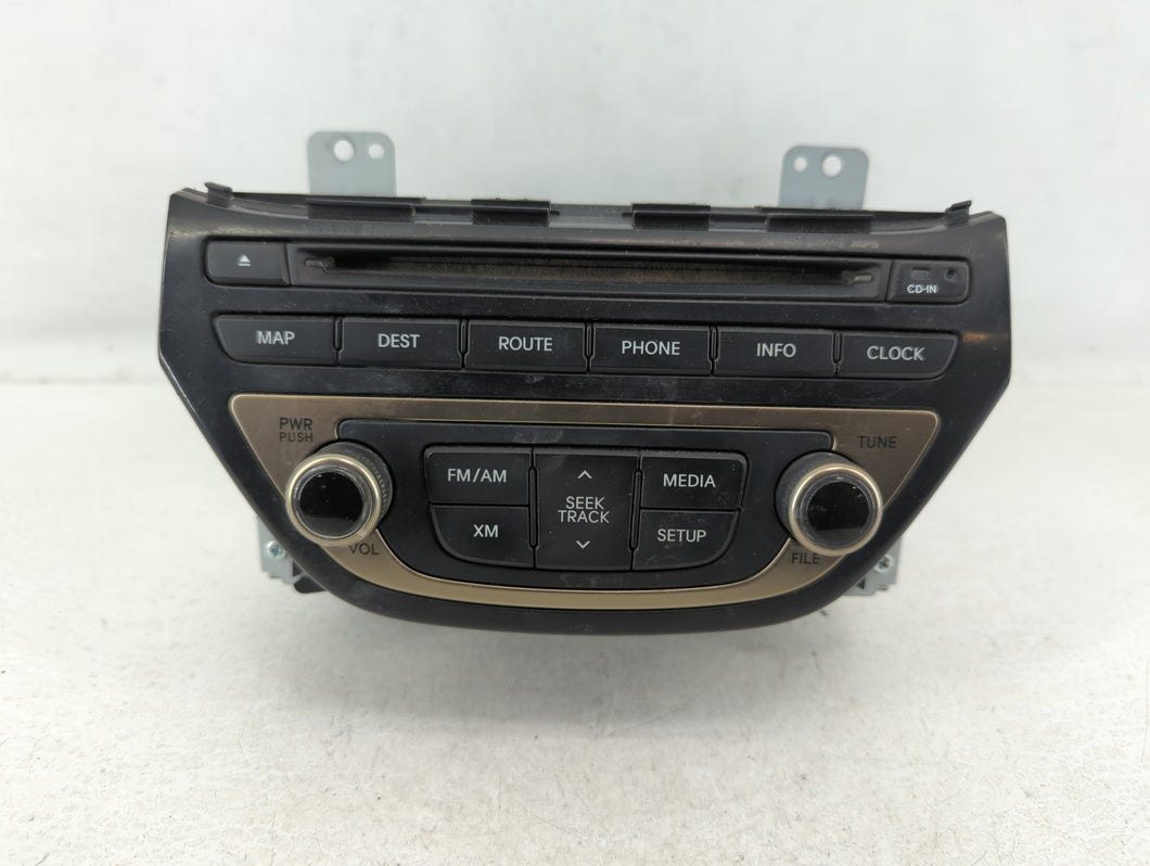 2013-2015 Hyundai Genesis Radio AM FM Cd Player Receiver Replacement P/N:96560-2M770YHG Fits 2013 2014 2015 OEM Used Auto Parts