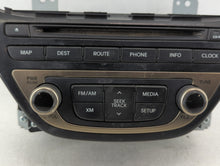 2013-2015 Hyundai Genesis Radio AM FM Cd Player Receiver Replacement P/N:96560-2M770YHG Fits 2013 2014 2015 OEM Used Auto Parts