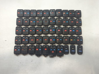 compare product Lot of 50 Ford Keyless Entry Remote Fob MIXED FCC IDS MIXED PART NUMBERS
