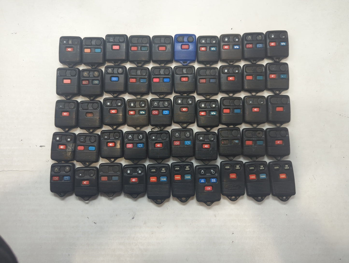 Lot of 50 Ford Keyless Entry Remote Fob MIXED FCC IDS MIXED PART NUMBERS - Oemusedautoparts1.com