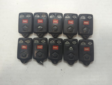 Lot of 10 Dodge Keyless Entry Remote Fob MIXED FCC IDS MIXED PART NUMBERS