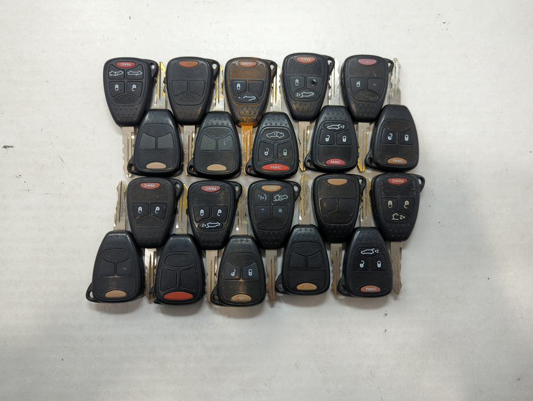 Lot of 20 Dodge Keyless Entry Remote Fob MIXED FCC IDS MIXED PART NUMBERS