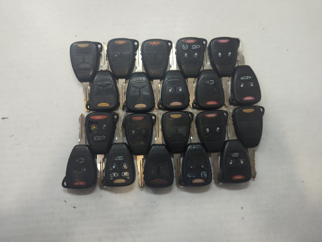 Lot of 20 Dodge Keyless Entry Remote Fob MIXED FCC IDS MIXED PART NUMBERS