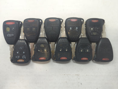 Lot of 10 Jeep Keyless Entry Remote Fob MIXED FCC IDS MIXED PART NUMBERS