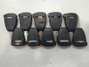 Lot of 10 Jeep Keyless Entry Remote Fob MIXED FCC IDS MIXED PART NUMBERS