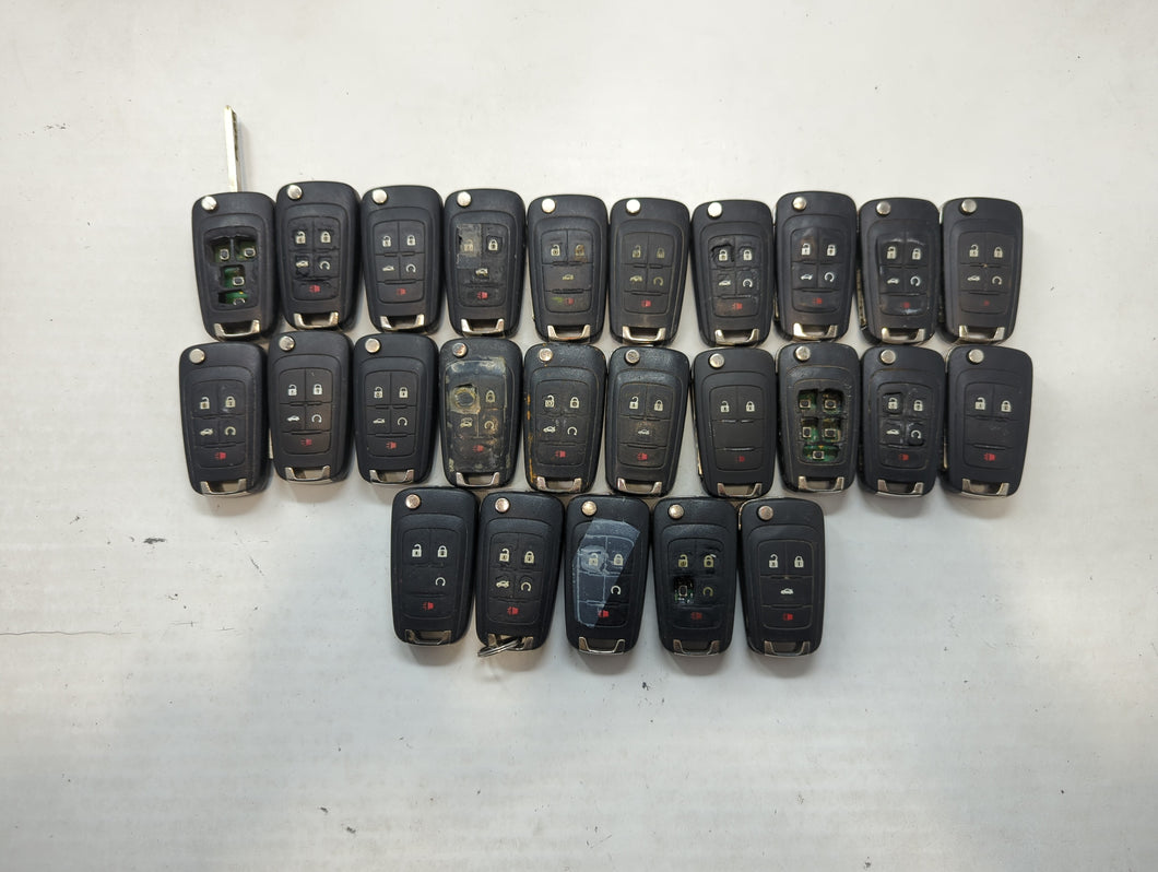 Lot of 25 Chevrolet Keyless Entry Remote Fob MIXED FCC IDS MIXED PART