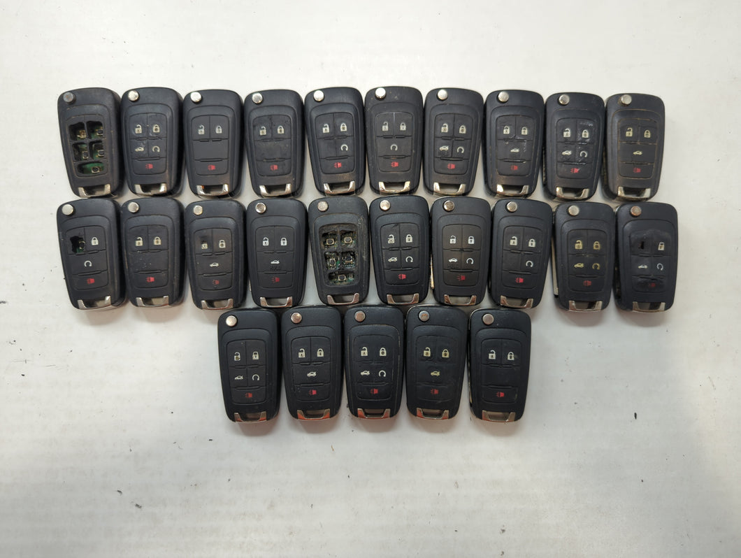 Lot of 25 Chevrolet Keyless Entry Remote Fob MIXED FCC IDS MIXED PART