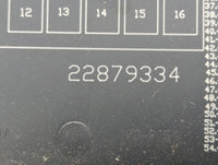2012 Chevrolet Equinox Fusebox Fuse Box Panel Relay Module P/N:22879334 Fits OEM Used Auto Parts - Oemusedautoparts1.com