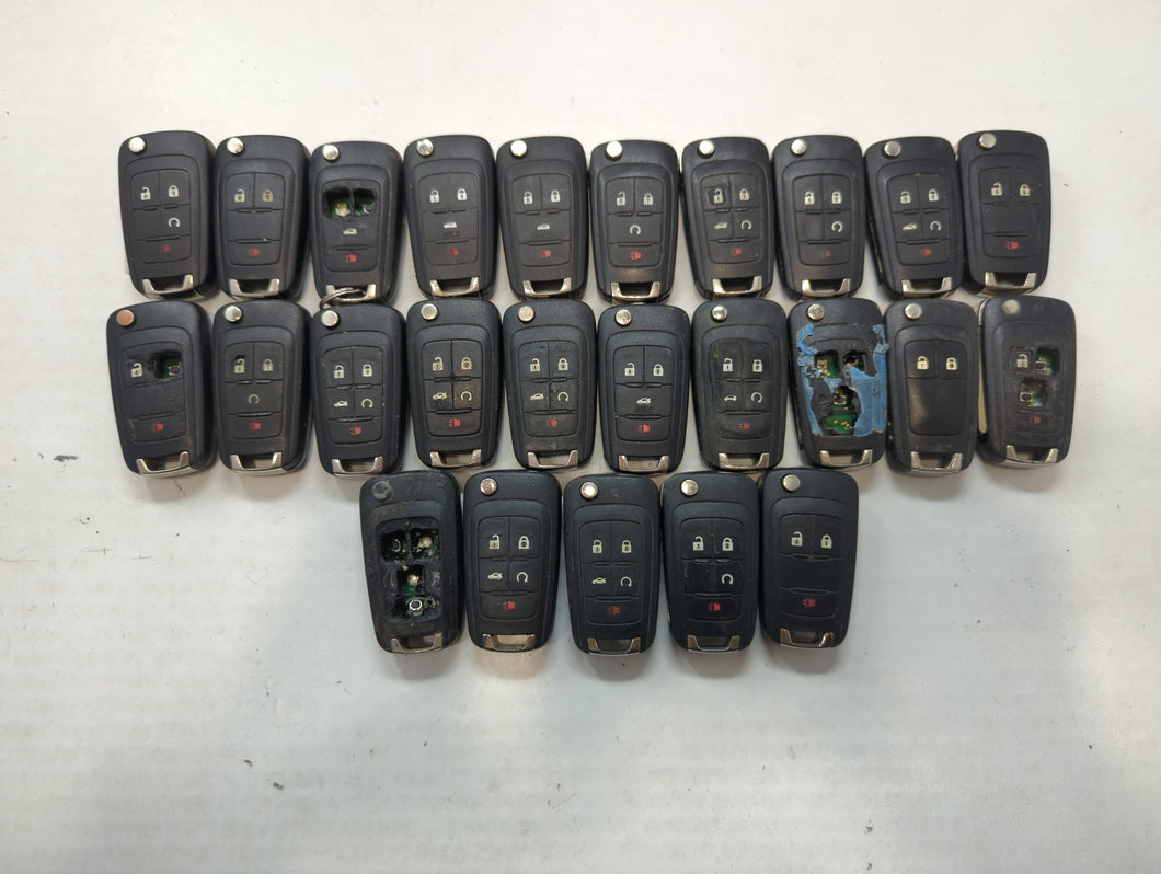 Lot of 25 Chevrolet Keyless Entry Remote Fob MIXED FCC IDS MIXED PART