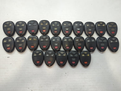 Lot of 25 Chevrolet Keyless Entry Remote Fob MIXED FCC IDS MIXED PART