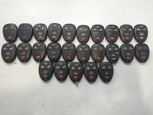 Lot of 25 Chevrolet Keyless Entry Remote Fob MIXED FCC IDS MIXED PART