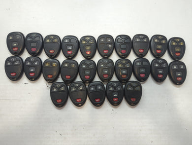 Lot of 25 Chevrolet Keyless Entry Remote Fob MIXED FCC IDS MIXED PART