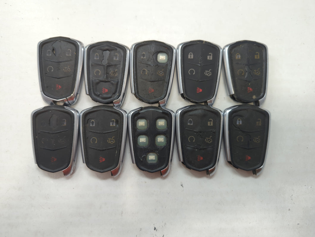 Lot of 10 Cadillac Keyless Entry Remote Fob MIXED FCC IDS MIXED PART