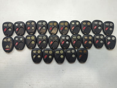 Lot of 25 Chevrolet Keyless Entry Remote Fob MIXED FCC IDS MIXED PART