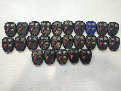 Lot of 25 Chevrolet Keyless Entry Remote Fob MIXED FCC IDS MIXED PART