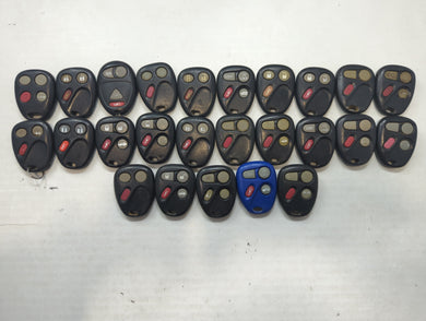 Lot of 25 Chevrolet Keyless Entry Remote Fob MIXED FCC IDS MIXED PART