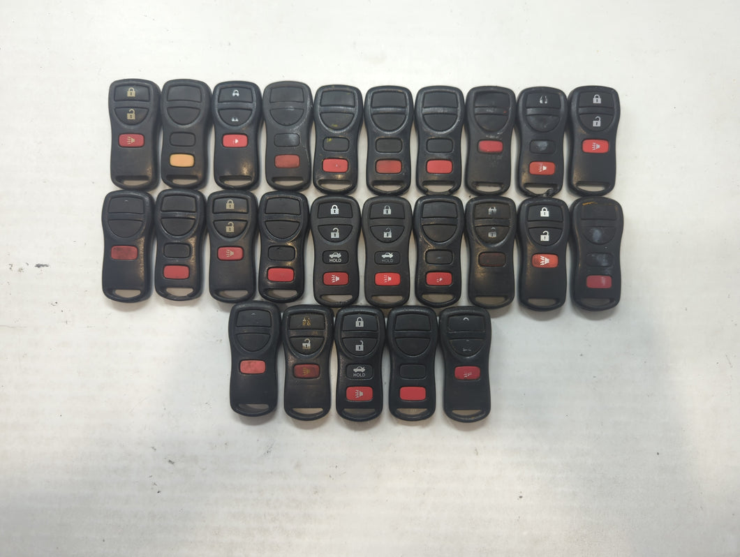 Lot of 25 Nissan Keyless Entry Remote Fob MIXED FCC IDS MIXED PART