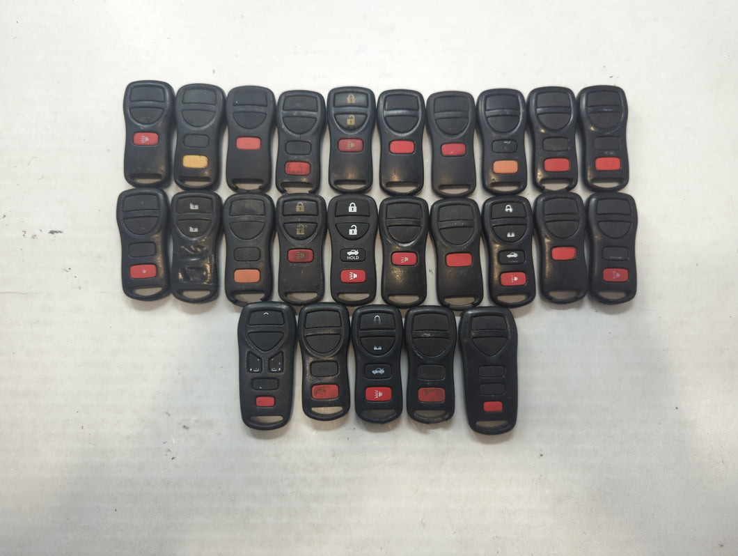 Lot of 25 Nissan Keyless Entry Remote Fob MIXED FCC IDS MIXED PART