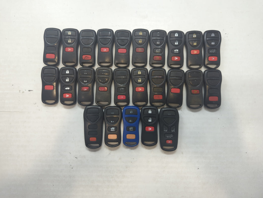 Lot of 25 Nissan Keyless Entry Remote Fob MIXED FCC IDS MIXED PART