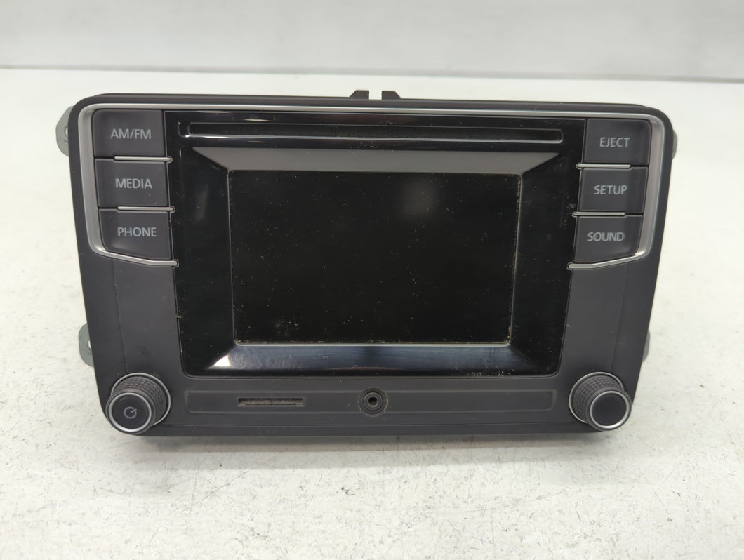 2016-2017 Volkswagen Jetta Radio AM FM Cd Player Receiver Replacement P/N:561 035 150 Fits 2013 2014 2015 2016 2017 OEM Used Auto Parts