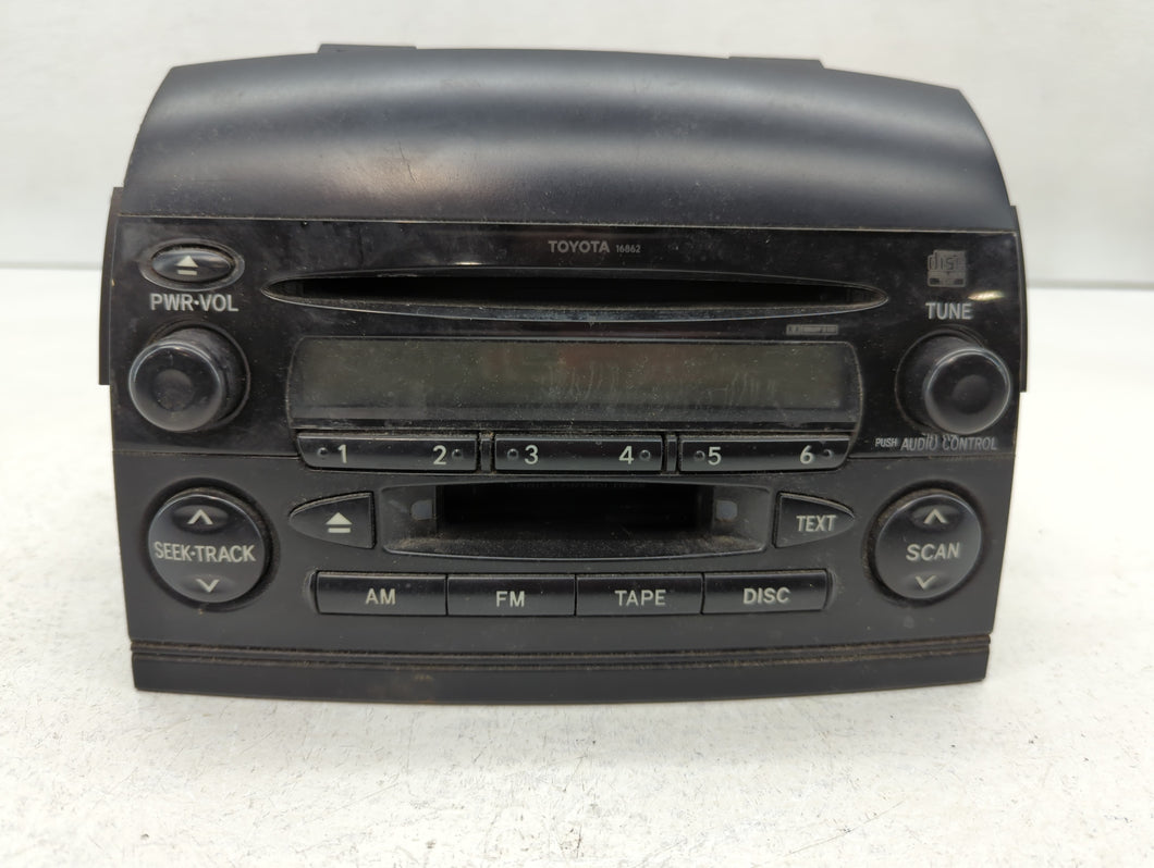 2004-2005 Toyota Sienna Radio AM FM Cd Player Receiver Replacement P/N:86120-AE011 Fits 2004 2005 OEM Used Auto Parts