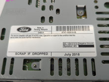 2019 Ford Edge Radio AM FM Cd Player Receiver Replacement P/N:KT4T-18D818-KC KT4T-18D818-KB Fits OEM Used Auto Parts